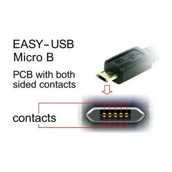 USB-Kabel DeLOCK 83857 USB 2.0 3 m USB A Micro-USB B Schwarz
