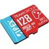 Team Group microSDXC-Karte APEX SD7.1 128 GB (MicroSD Express, rot/blau)