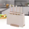 Maestro MR-1412-BEIGE Messerset mit Block + Schneidebrett-Set Beige