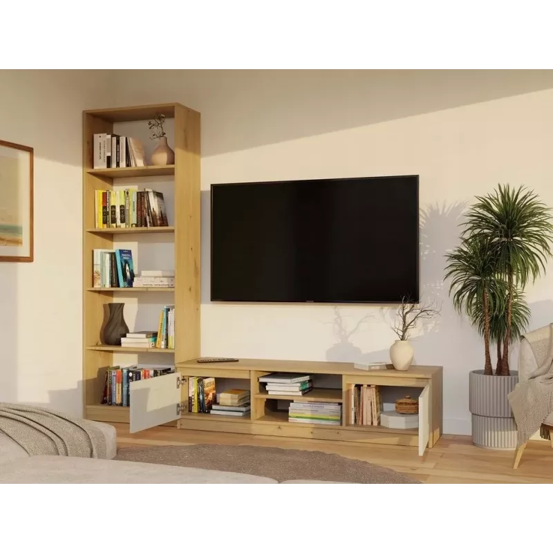 MALWA 140 TV-Schrank, Artisan-Eiche/Kaschmir