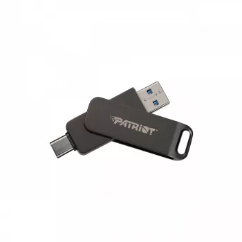 Flashdrive PATRIOT Rage R550 1TB 100 MB/S USB A+C Swivel Design (PE1TR550DSAD) Schwarz