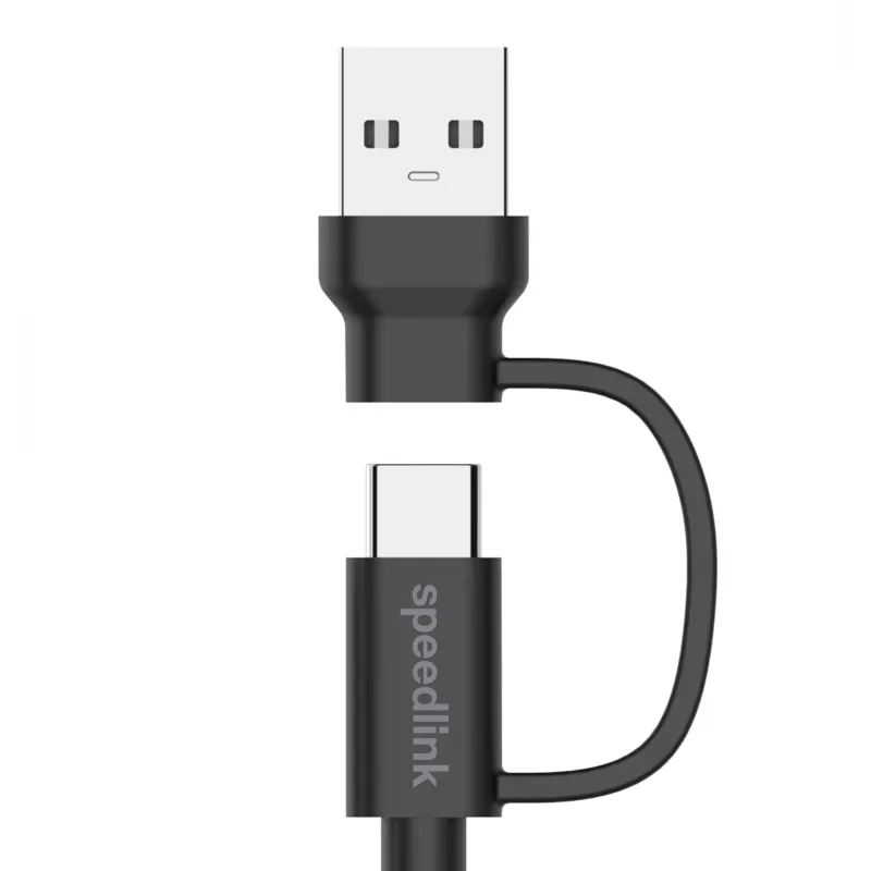 USB 3.2 Gen 1 (3.1 Gen 1) Kabel Speedlink SL-460101-BK, 3 m, USB A/USB C auf USB C, schwarz