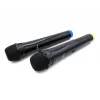 Karaoke-Mikrofon MEDIA-TECH MT395 Accent Pro — kabelgebunden, schwarz, Ein-/Ausschalter, max. Reichweite 20 m, 2er-Pack