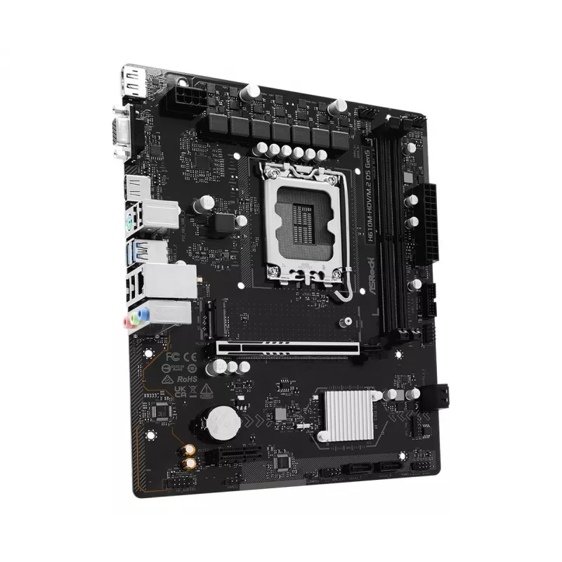 Motherboard ASRock H610M-HDV/M.2 D5 Gen5 (LGA1700, mATX, DDR5, PCIe 5.0)