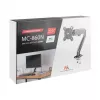 Maclean MC-860N Monitorhalterung, mit Gasfeder, 13-27, 8 kg, Schwarz