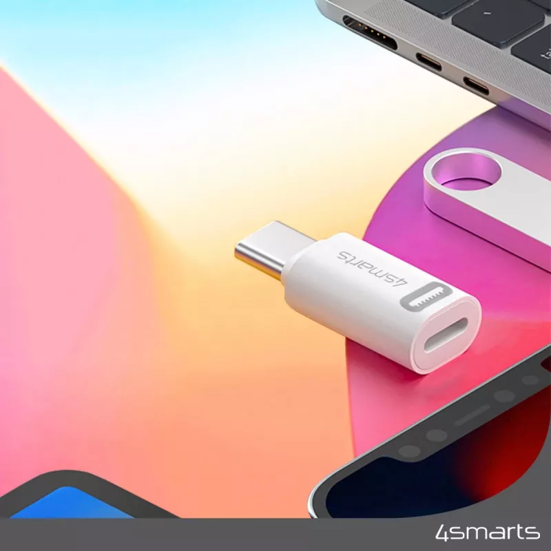 Kabeladapter 4smarts 540711 Lightning USB-C Weiß