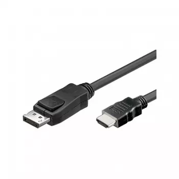 Good Connections Verbindungskabel DisplayPort 1.2 auf HDMI - 24K vergoldete Kontakte - OFC - schwarz - 3m