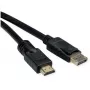 Videokabel-Adapter ROLINE 11.04.5776 7.5m HDMI Typ A DisplayPort Schwarz