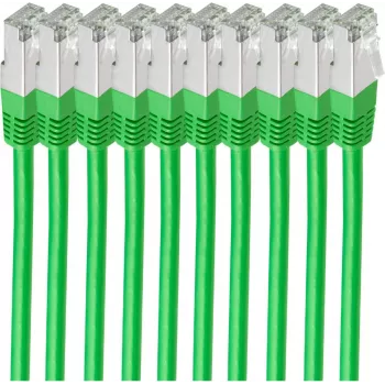 shiverpeaks BS75711-H0.25G-SET10 Netzwerkkabel Grün 0,25 m Cat6 S/FTP (S-STP) (BS75711-H0.25G-SET10)