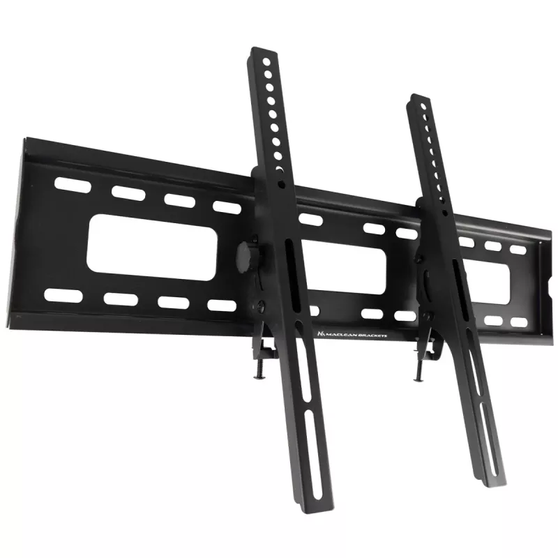 Maclean TV MC-421 Wandhalterung 32 -90 VESA 600x400 80kg Neigbar Universal Verstellbar Wasserwaage Zubehör Flach Schlank