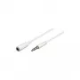 Wentronic Goobay 3,5-mm-Klinken-Verlängerungskabel, Weiß, 5 m – Klinkenstecker 3,5 mm (4-polig, Stereo) > Klinkenbuchse 3,5 mm (4-polig, Stereo) (62364)