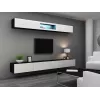 Cama Wohnzimmer-Schrankset VIGO 12 schwarz/weiß glänzend