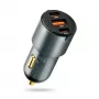 Auto-Ladegerät everActive CC-40Q QC3.0 60W, USB-Autoadapter zum Laden mobiler Geräte
