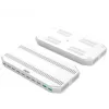 Ladestation Unitek Y-2190A — 10 USB-Anschlüsse (8×USB2.0 + 2×USB3.2 Gen1), kabelloses Laden, 96 W Gesamtleistung