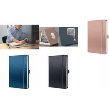Hardcover Notebook Sigel CONCEPTUM A5 kariert blau metallic, 194 Seiten