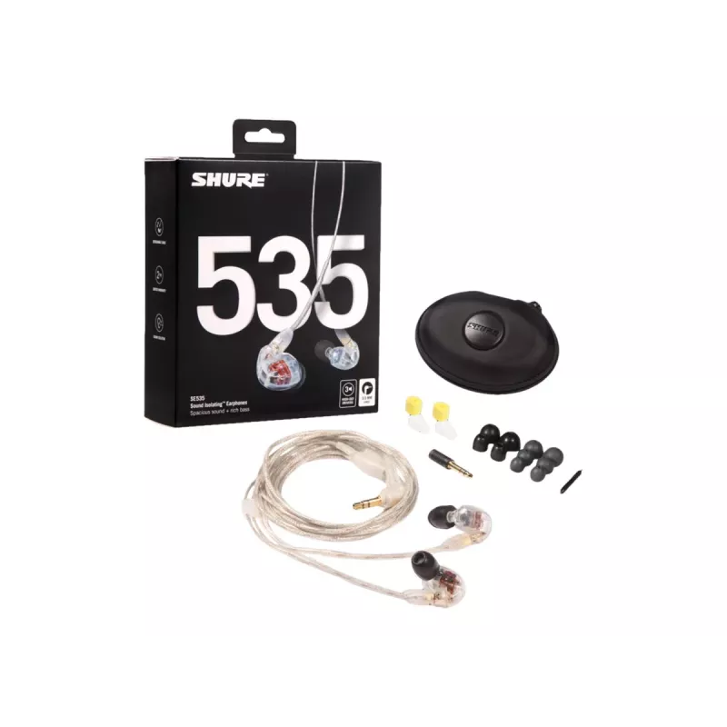Shure SE535 Headset Kabelgebunden In-Ear Bühne/Studio Transparent
