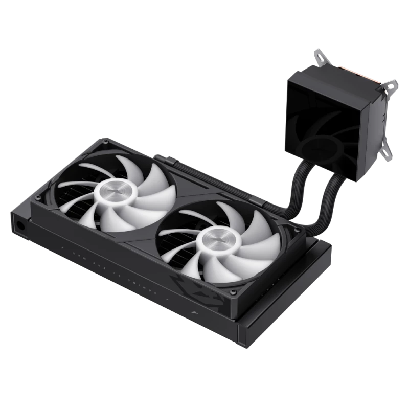 Gamemax CPU-Flüssigkeitskühler | GLACIER 240 LCD BK | Intel, AMD