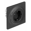 Elektrische Steckdose Typ F Fibaro FGWOF-011-8, 1 Steckdose, 110–230 V, 50/60 Hz, Schwarz