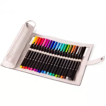 Fineliner-Stifte Staedtler Triplus rPP 20 Stück Tinte auf Wasserbasis, farblich sortiert, Austrocknungszeit nicht angegeben