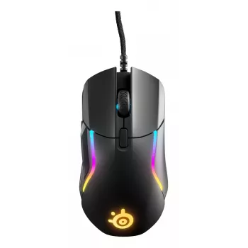 Gaming-Maus STEELSERIES Rival 5 — rechtshändig, TrueMove Air Sensor, 18.000 DPI, 9 programmierbare Tasten, USB Typ A, IP54