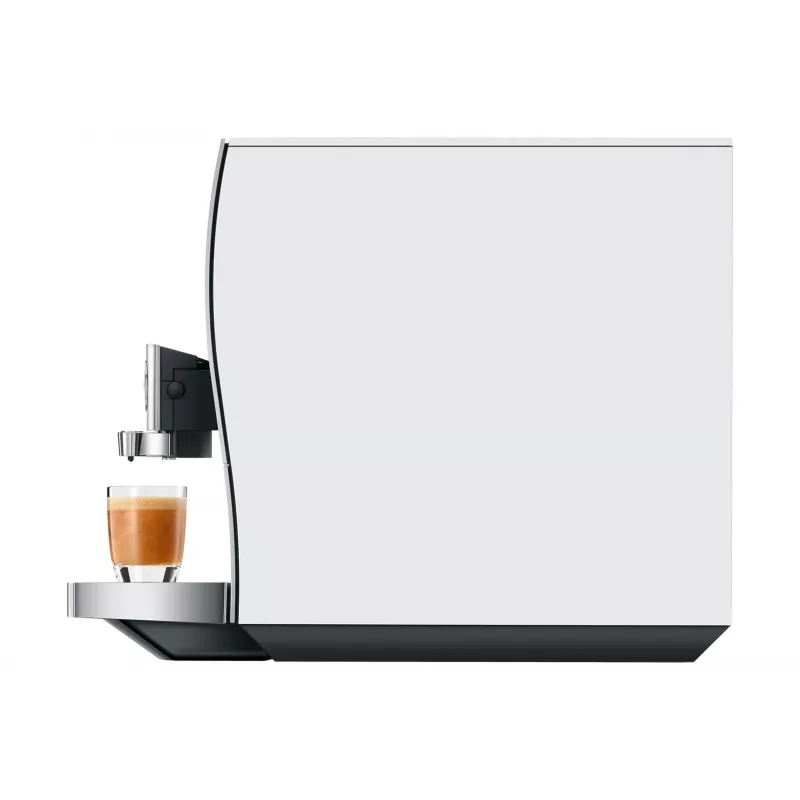 Vollautomatische Espressomaschine JURA Z10 (EB) — 2,4 L Wassertank, integriertes Mahlwerk, 1450 W, Aluminium/Weiß