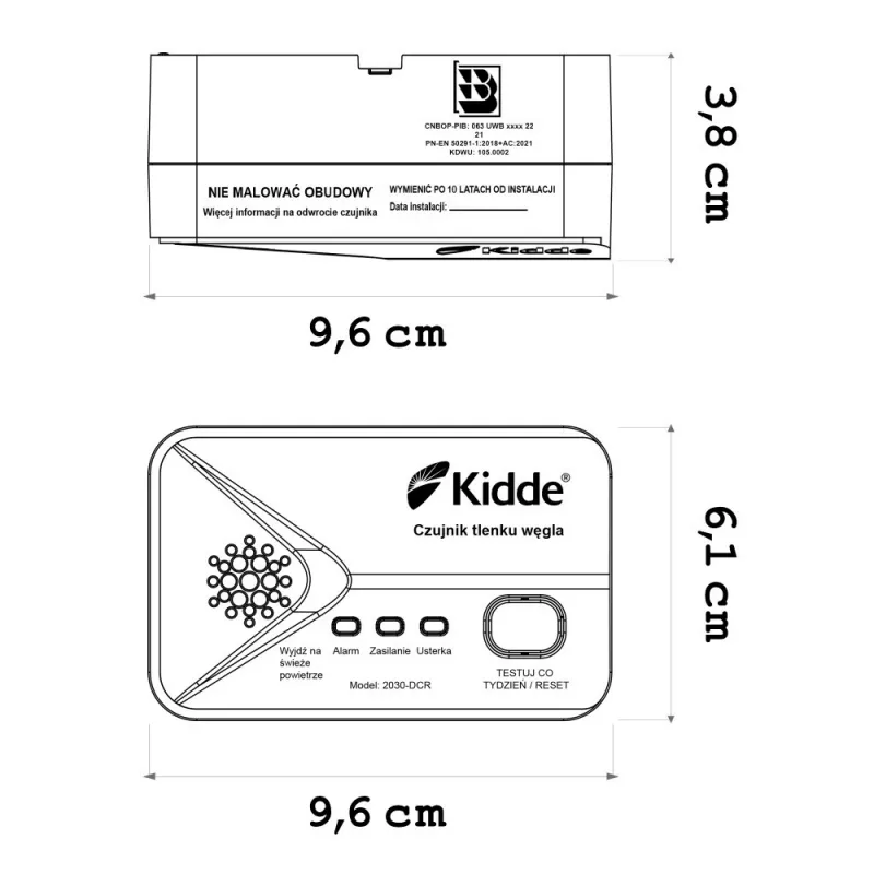 Kidde Kohlenmonoxidmelder 2030-DCR