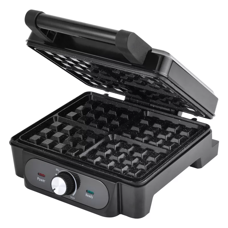 Waffeleisen Lovio LVWF001BK — 1400W, schwarz, elektrisches Tisch-Waffeleisen