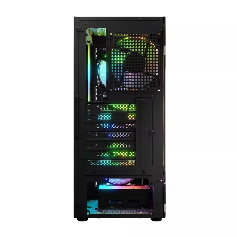 LOGIC CONCEPT Portos ARGB ATX Mid-Tower-Gehäuse, schwarz