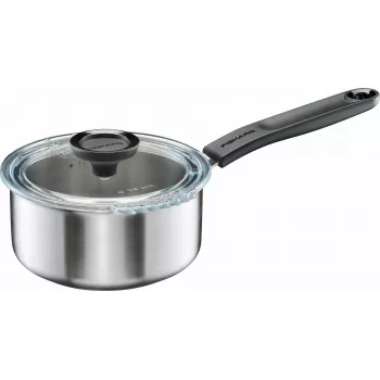 Fiskars Functional Form Stielkasserolle mit Deckel, 1,5 l, Edelstahl