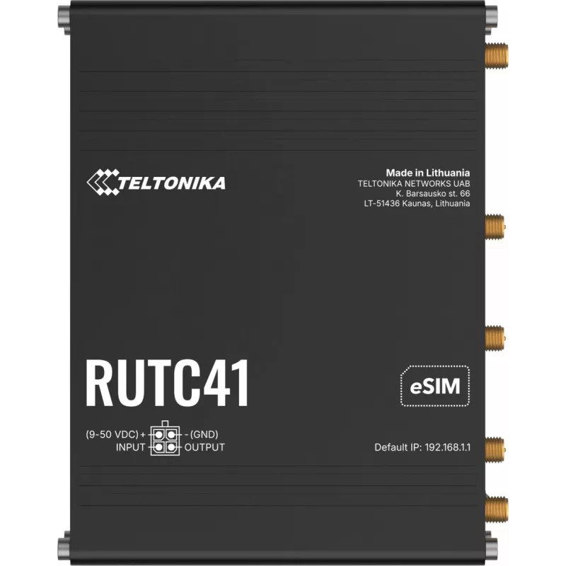 Router TELTONIKA RUTC41 4G LTE EDGE, industrieller Mobilfunkrouter RUTC41000000