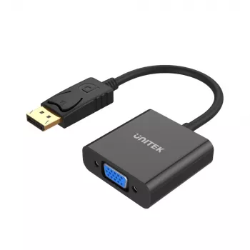 UNITEK Y-5118E DisplayPort-auf-VGA-Adapter Schwarz Stecker
