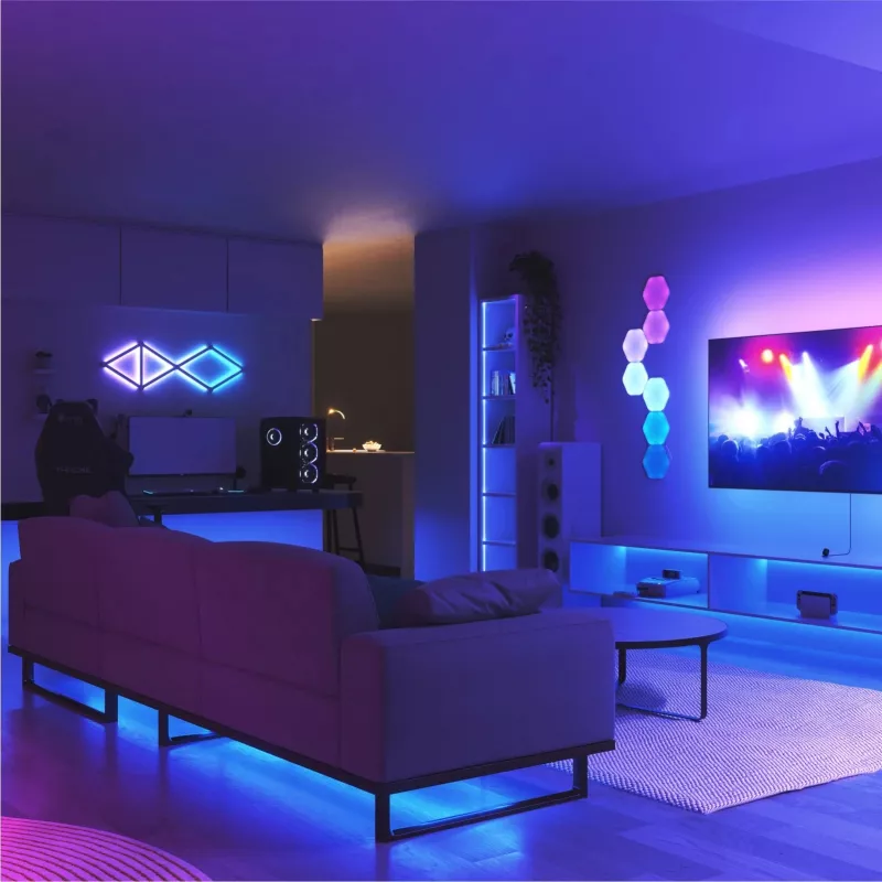Nanoleaf NF082K02-52LS Umgebungsbeleuchtung Flachpanel Ambientebeleuchtungs-Kit 2,16 m (85)