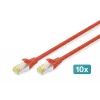 Netzwerkkabel Digitus CAT 6A S/FTP RJ-45 2m Rot
