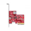 DeLOCK PCI Express x4-Karte USB 10 Gbps Type-C Type-A Low Profile