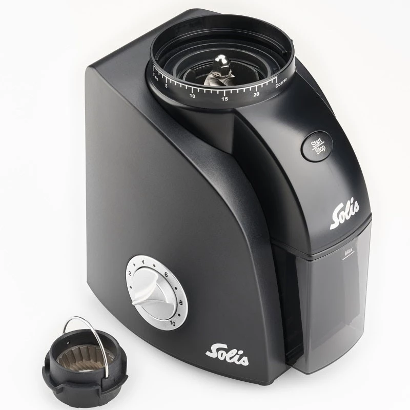 Kaffeemühle Solis Scala Zero Static 135 W Schwarz Silber