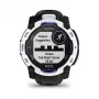 Smartwatch GARMIN Instinct 3.05 cm (1.2 Zoll) AMOLED 45 mm 390x390 px Touchscreen Schwarz Weiß GPS 4 GB 53 g Silikonarmband