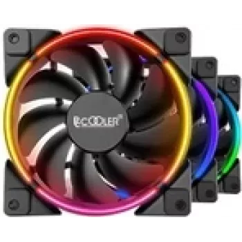 120-mm-Gehäuselüfter PCCOOLER CORONA-FRGB-3I1 120 mm 1000–2000 U/min RGB