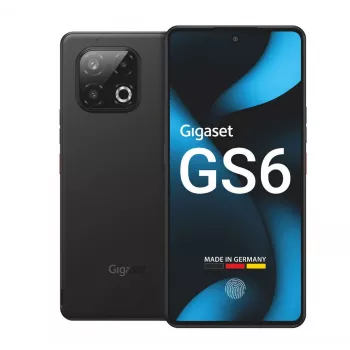 Gigaset GS6 5G Smartphone 8GB/128GB 6,67 OLED 120Hz 64MP Triple Kamera Android 15 Schwarz