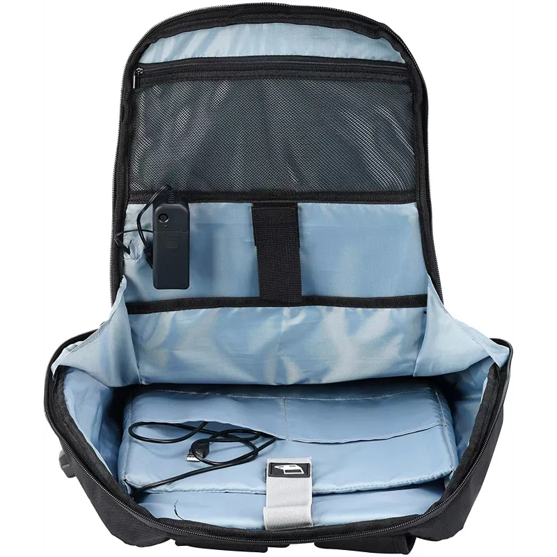Notebook-Rucksack Tellur TLL611282 mit USB-Anschluss und beleuchtetem Streifen, schwarz