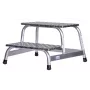 Trittstufe Krause 805027, Aluminium 2 Stufen, max. Belastung 150 kg, 680 mm Länge, 41 cm Höhe