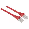 Intellinet Netzwerk-Patchkabel, Cat6, 0,5 m, Rot, Kupfer, S/FTP, LSOH / LSZH, PVC, RJ45, vergoldete Kontakte, Knickschutzhülle, mit Tülle, lebenslange Garantie