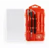 Manuelles Schraubendreher-Set GEMBIRD TK-SD-07 — 90-teilige Kombinationsschraubendreher und Bits, magnetische Spitzen, roter Tragekoffer