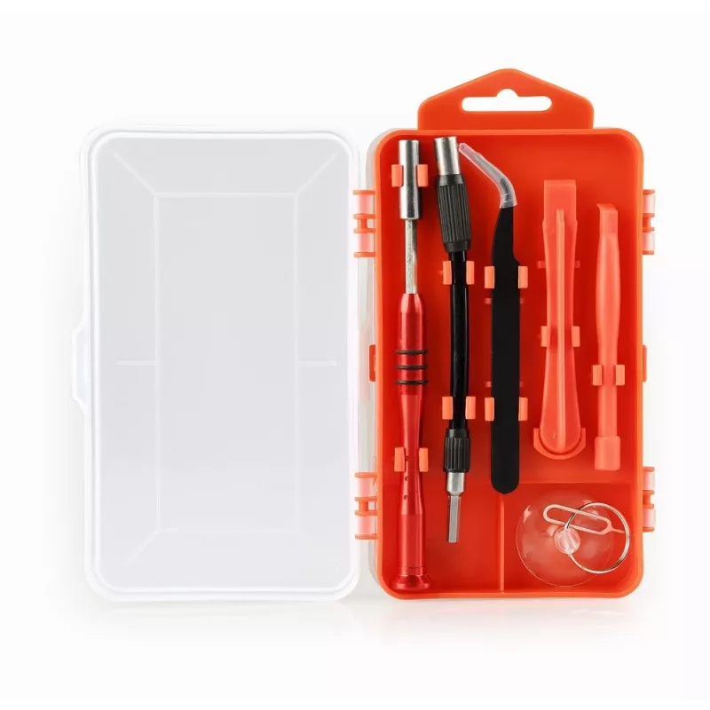 Manuelles Schraubendreher-Set GEMBIRD TK-SD-07 — 90-teilige Kombinationsschraubendreher und Bits, magnetische Spitzen, roter Tragekoffer