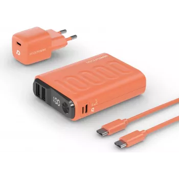 RealPower PB-10000 Lithium Polymer (LiPo) 10000 mAh Orange (390660)