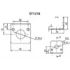 Montagehalterung Datalogic ST-1218, Maße 40×40×40 mm