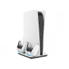 EgoGear SCC5-P5-WH, Ladesystem, PlayStation 5, Weiß, Kabelgebunden, 258 mm, 53 mm