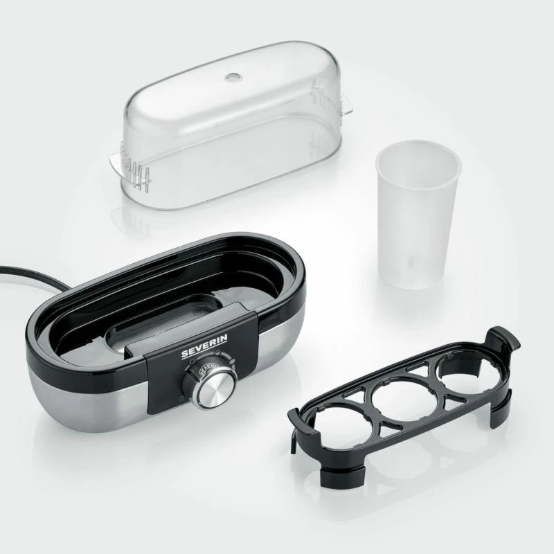 Eierkocher Severin EK 3163 3 Eier Schwarz Edelstahl Transparent