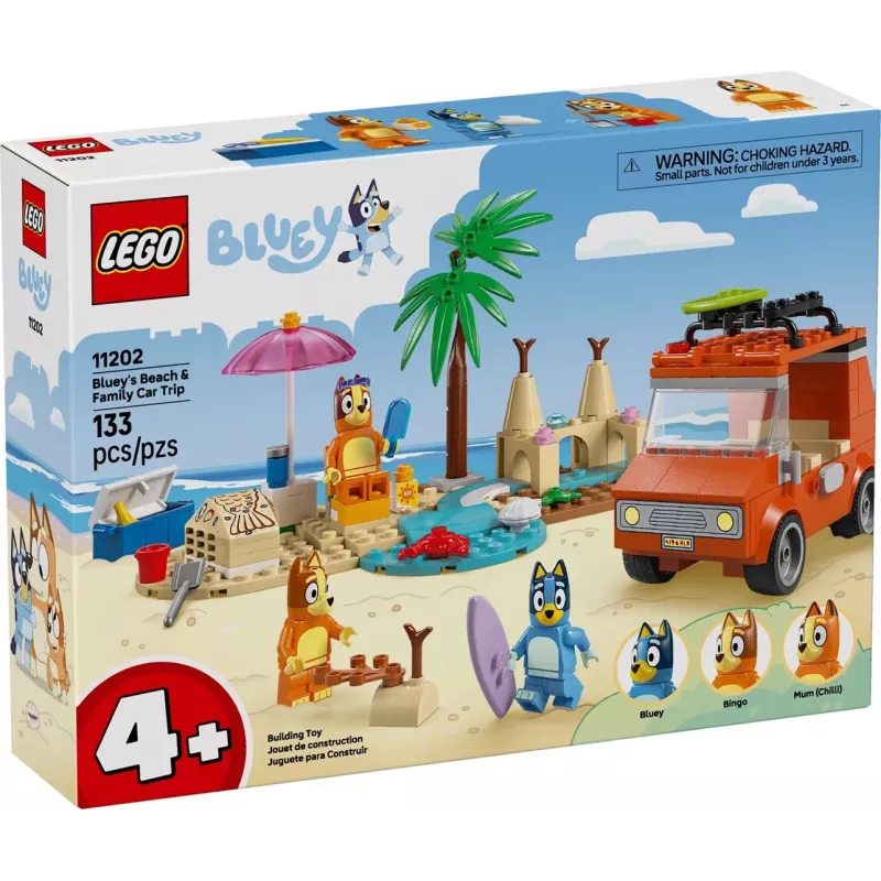 LEGO Bluey Blaues Auto Familienausflug 11202 — Spielset für fantasievolles Spielen