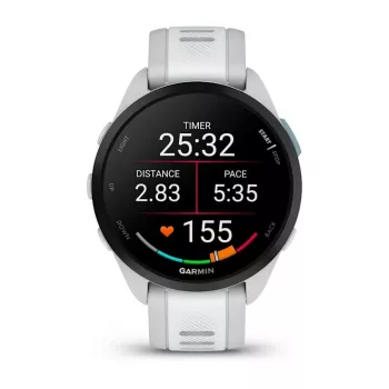 Smartwatch GARMIN Forerunner 165 Music — GPS, 1.2 Zoll AMOLED, 43 mm Gehäuse, 11 Tage Akku, 5 ATM, 4 GB, Grau