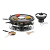 Unold 48726 Raclette-Grill für 8 Personen 1300 W Schwarz, Edelstahl